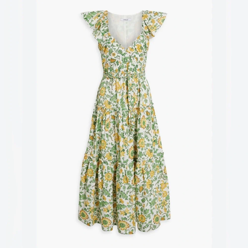 Derek Lam Crosby Anastasia Ruffle Dress Size 10 NWT - Picture 2 of 7
